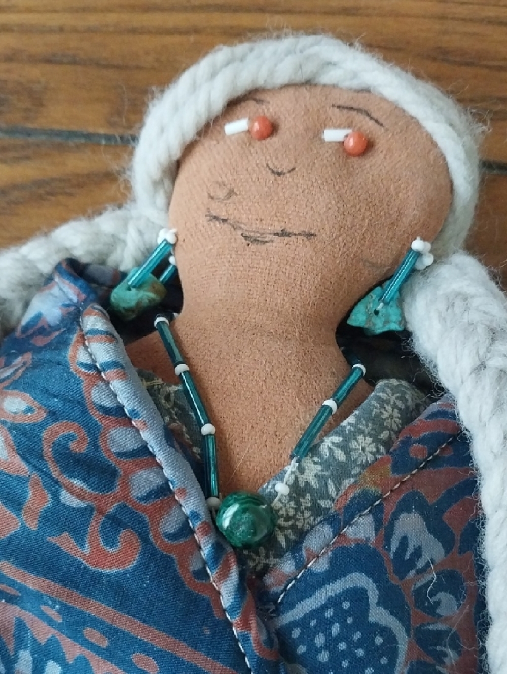 Handcrafted Native American Rag Doll - Picture 2 of 3